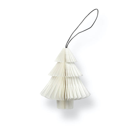 SUSTAIN gevouwen ornament, witte boom