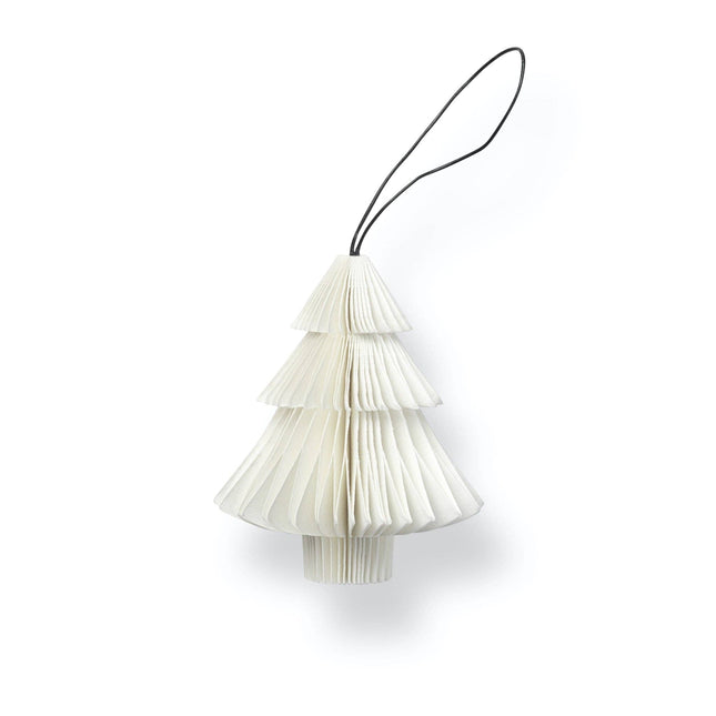 SUSTAIN gevouwen ornament, witte boom