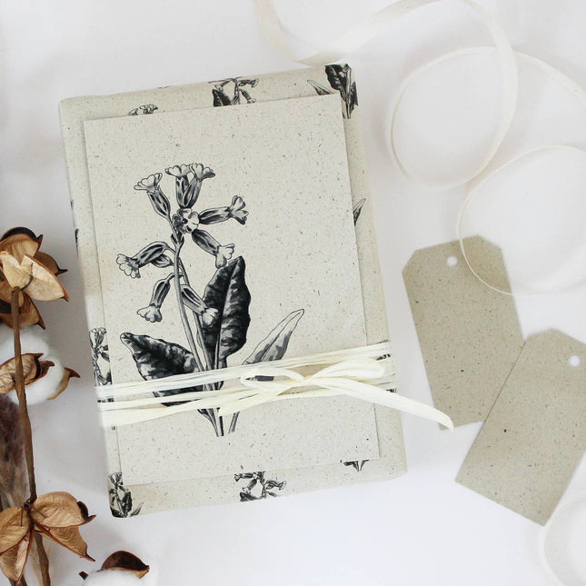 Cadeaupapier strik van graspapier, 50x70 cm, koekoeksbloem