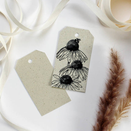Cadeaukaartjes van graspapier, zonnebloem