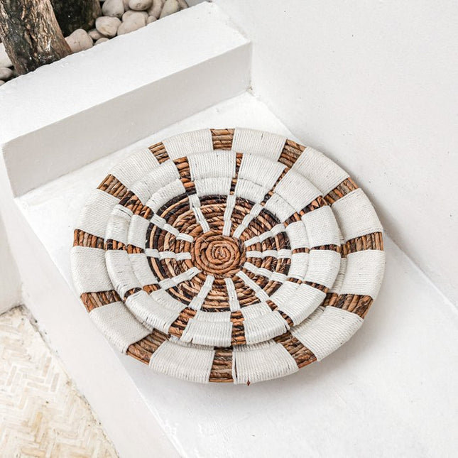 Wand decoratie M bananenvezel