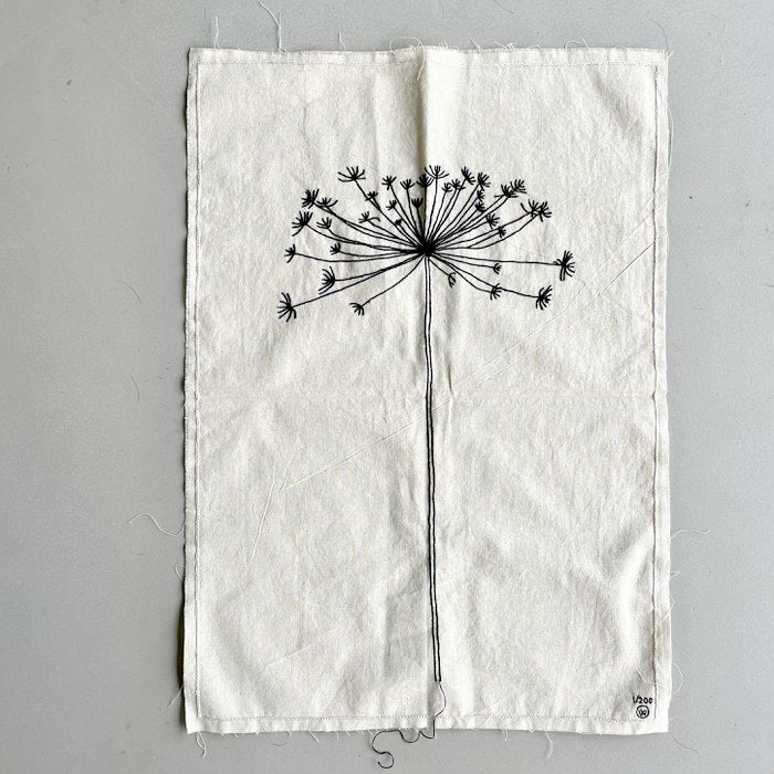 stitched art 'dried flower' XL