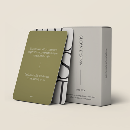 Slow Down CardDeck | English