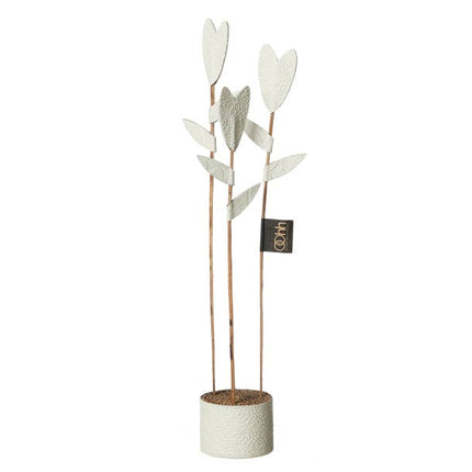 Tulp decoratie in off-white