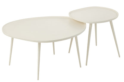 Set van twee bijzettafels Vinta