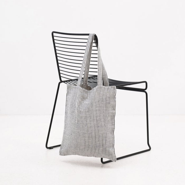 Linnen tas stripe