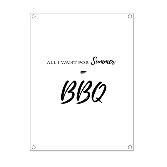 Garden poster BBQ