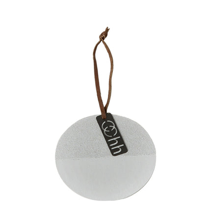 Rond ornament grijs