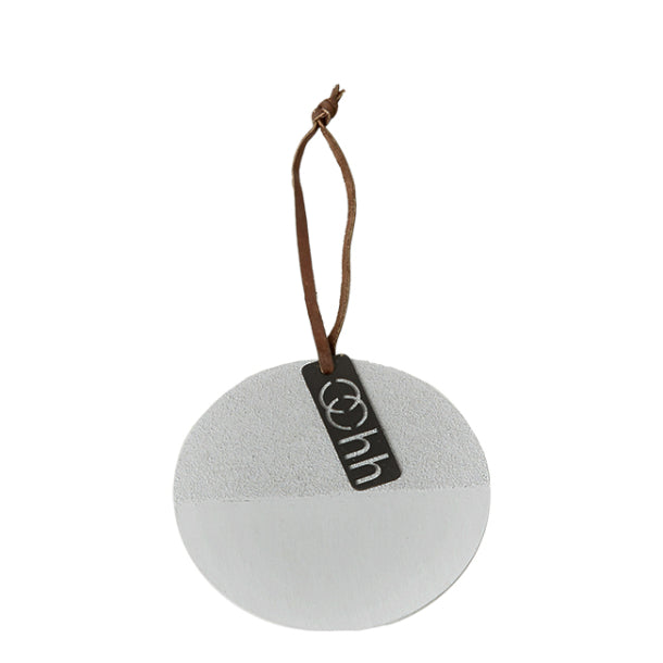 Rundes Ornament grau